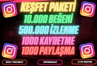 ⭐4X [GARANTİLİ] İNSTAGRAM KEŞFET PAKETİ #4 ⭐