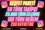 ⭐4X[GARANTİLİ] TÜRK İNSTAGRAM KEŞFET PAKETİ #7⭐