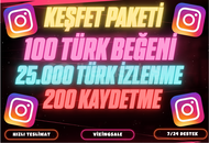 ⭐4X[GARANTİLİ] TÜRK İNSTAGRAM KEŞFET PAKETİ #8⭐