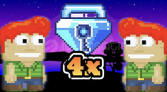 4x Growtopia Blue Gem Lock