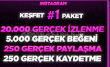 ⭐4X | INSTAGRAM KEŞFET PAKETİ 1⭐