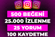 ⭐4x İnstagram Standart Paketi + 30 Gün Garanti
