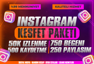 ⭐INSTAGRAM 4X KEŞFET ETKİLİ PAKET⭐