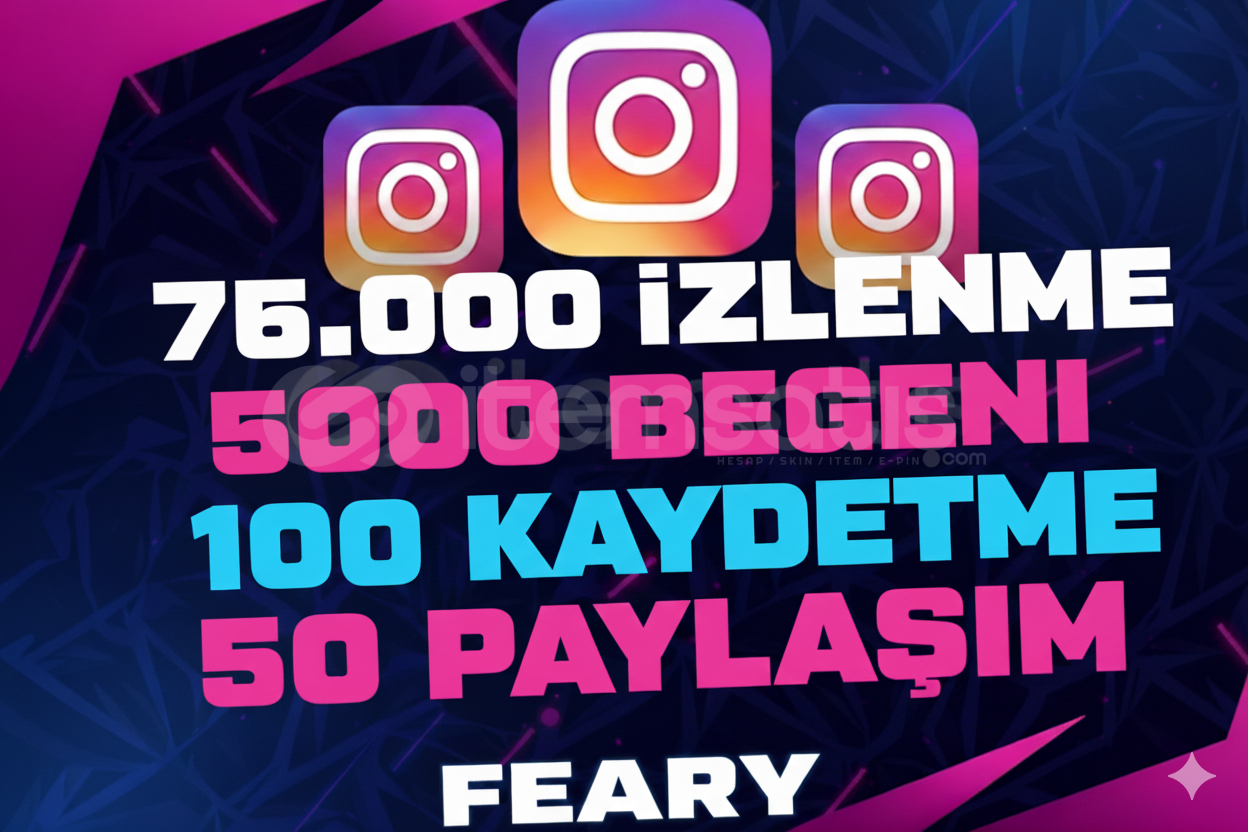 ⭐4x Keşfet PAKETİ⭐75.000 İZLENME 5K LİKE ⭐4x Keşfet PAKETİ⭐75.000 İZLENME 5K LİKE