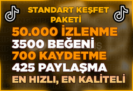 4X | STANDART KEŞFET PAKETİ TİKTOK | HIZLI