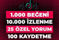⭐4x Tiktok Başlangıç Paketi + 30 Gün Garanti