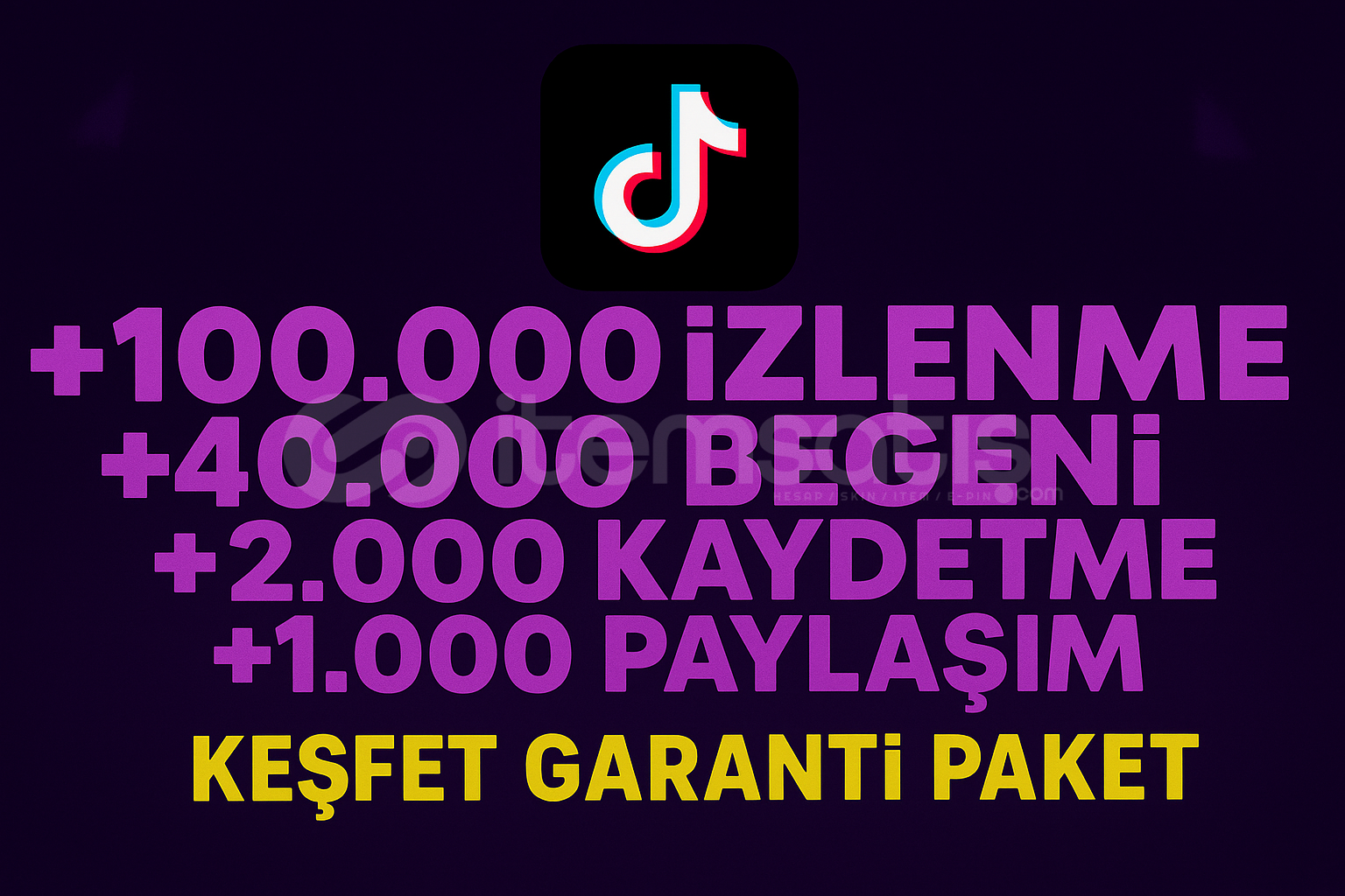 ! 4X / TİKTOK GARANTİLİ KEŞFET PAKETİ -2- ! ! 4X / TİKTOK GARANTİLİ KEŞFET PAKETİ -2- !