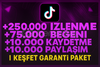 ! 4X / TİKTOK GARANTİLİ KEŞFET PAKETİ -4- !