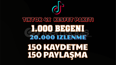 ⭐4X | TİKTOK GERÇEK KEŞFET PAKETİ | 