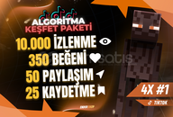 ⚡4X - TikTok Keşfet Algoritma Paketi #1⚡
