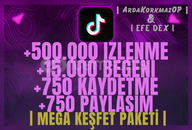  ⚡4X | Tiktok MEGA Paket 1 | ETKİLİ⚡