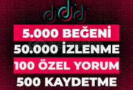 ⭐4x Tiktok Premium Paketi + 30 Gün Garanti