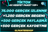 ⭐4X | TİKTOK VİP+ KEŞFET PAKETİ 1 ⭐