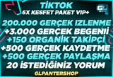 ⭐4X | TİKTOK VİP+ KEŞFET PAKETİ 2 ⭐