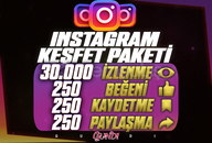 ⭐️ 4X [TÜRK] İNSTAGRAM KEŞFET PAKETİ ⭐