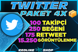 4X | Twitter Keşfet Etkili Paket | Garantili