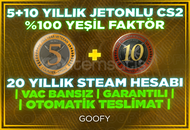 ☢️5 + 10 YILLIK JETON | GARANTİLİ + PARALI OYUN