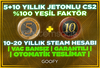 ☢️5 + 10 YILLIK JETON | GARANTİLİ + PARALI OYUN