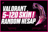 ⭐5-120 SKİNLİ RANDOM HESAP VALORANT⭐