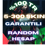5-300 SKİN GARANTİLİ VALORANT RANDOM HESAP