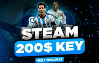 5 ADET 200$ RANDOM KEY