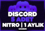 ✨5 ADET✨Discord Nitro 1 Aylık