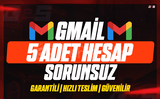 5 ADET GMAİL HESABI