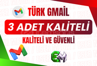 ⭐3 Adet Gmail⭐ Kaliteli Ve Güvenli ⭐