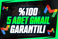 ⭐️ 5 Adet Gmail ⭐️ YÜKSEK KALİTE⭐️