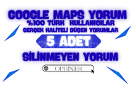 5 ADET | GOOGLE MAPS KALICI TÜRK YORUMU