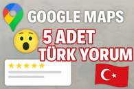 ⭐5 Adet Google Maps Yorum / EN UYGUN⭐