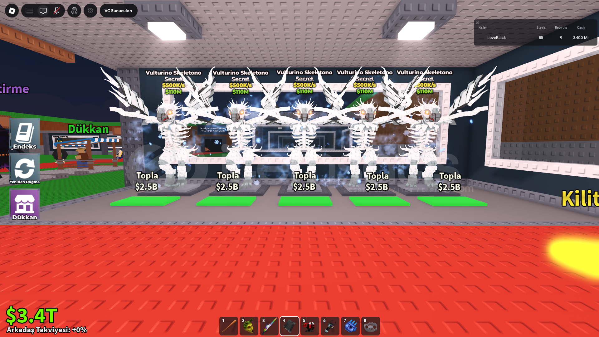 5 Adet Vulkurino Skeletono En Ucuzu !!! 5 Adet Vulkurino Skeletono En Ucuzu !!!