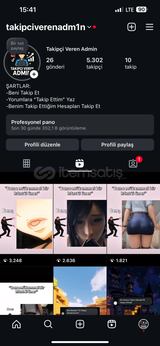 5 Bin Takipçili instagram hesabı 