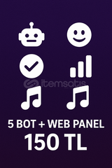 5 Bot + Web Panel / 150 TL
