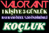 5 GÜNLÜK VALORANT KOÇLUK BAYRAM ÖZEL İNDİRİMLİ