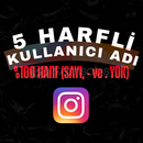 5 HARFLİ KULLANICI ADI (%100 HARF)