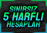 ⭐5 Harfli Username Generator⭐