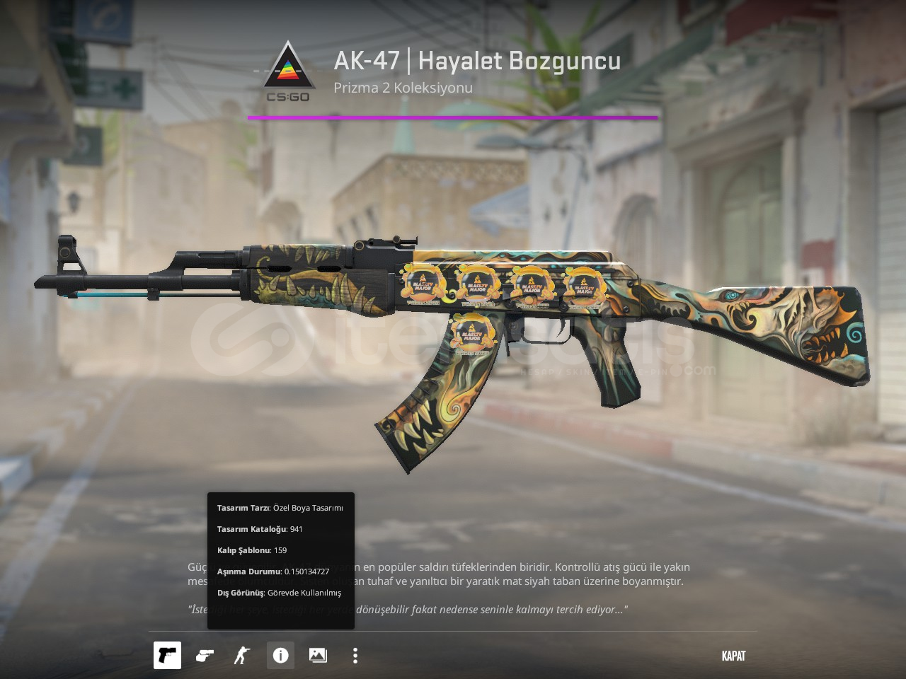 ⚡5 HOLO çıkartmalı ⚡AK-47 | Hayalet Bozguncu ⚡5 HOLO çıkartmalı ⚡AK-47 | Hayalet Bozguncu