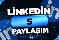 ⭐5 Linkedin Paylaşım - HIZLI⭐