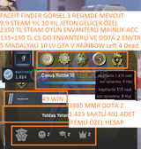 5 MADALYALI 10 LV 3885 MMR GTA V RAİNBOW 2350 T