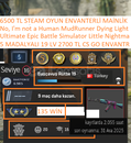 5 MADALYALI 19 LV 2700 TL CS GO ENVANTERLİ Ulti