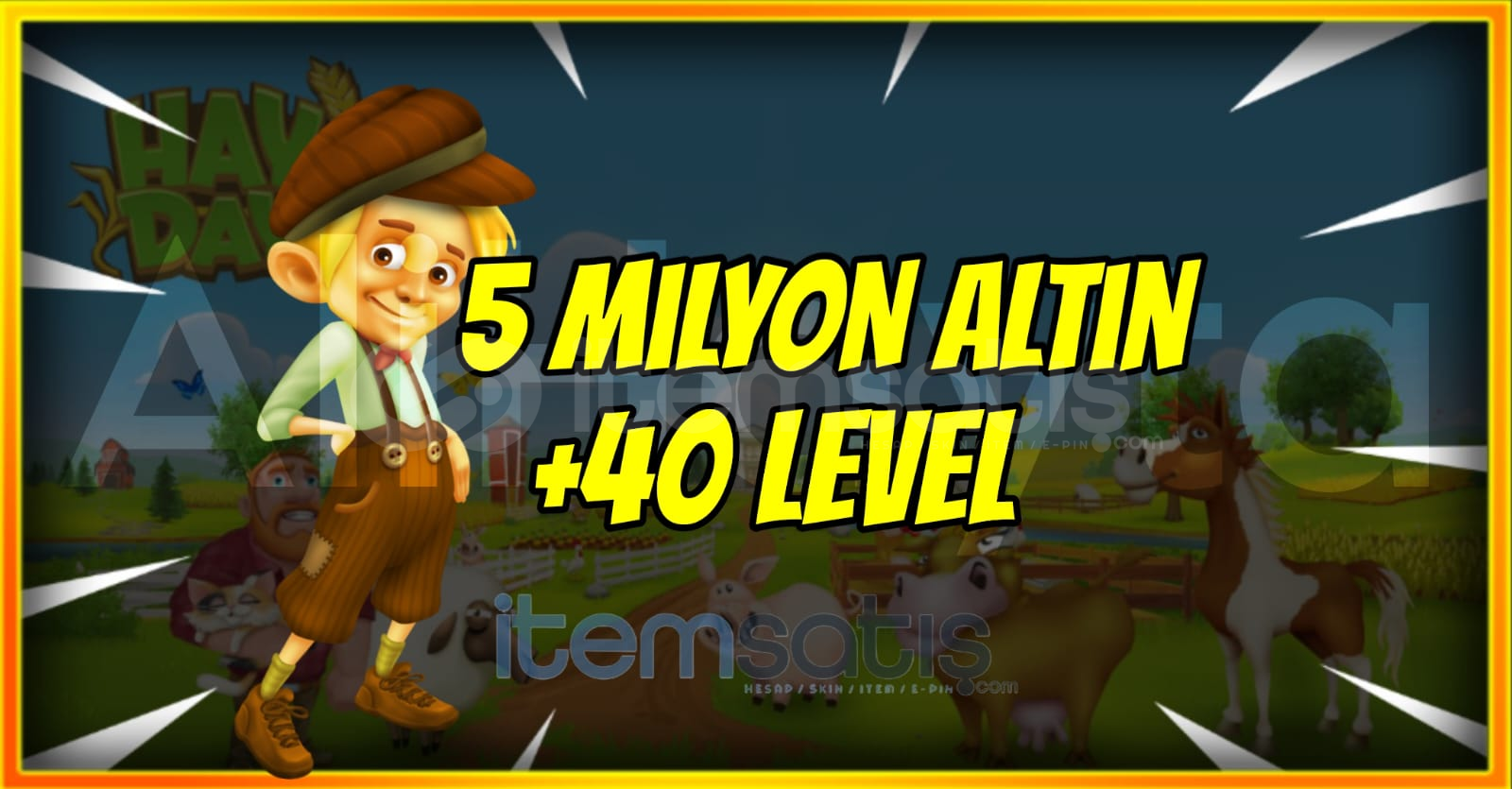 ⚡5 MİLYON ALTIN +40 LEVEL⚡SINIRLI STOK ⚡5 MİLYON ALTIN +40 LEVEL⚡SINIRLI STOK