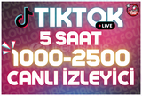 ⭐ 5 Saat 1000-2500 Tiktok Canlı İzleyici ⭐