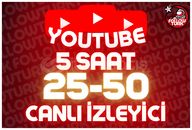 ⭐ 5 Saat 25-50 Youtube Canlı İzleyici ⭐