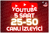 ⭐ 5 Saat 25-50 Youtube Canlı İzleyici ⭐