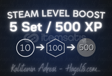 5 SET / 500 XP - STEAM LEVEL BOOST