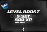 5 SET / 500 XP - STEAM LEVEL BOOST