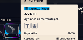5 tane avcı II (stoklu)