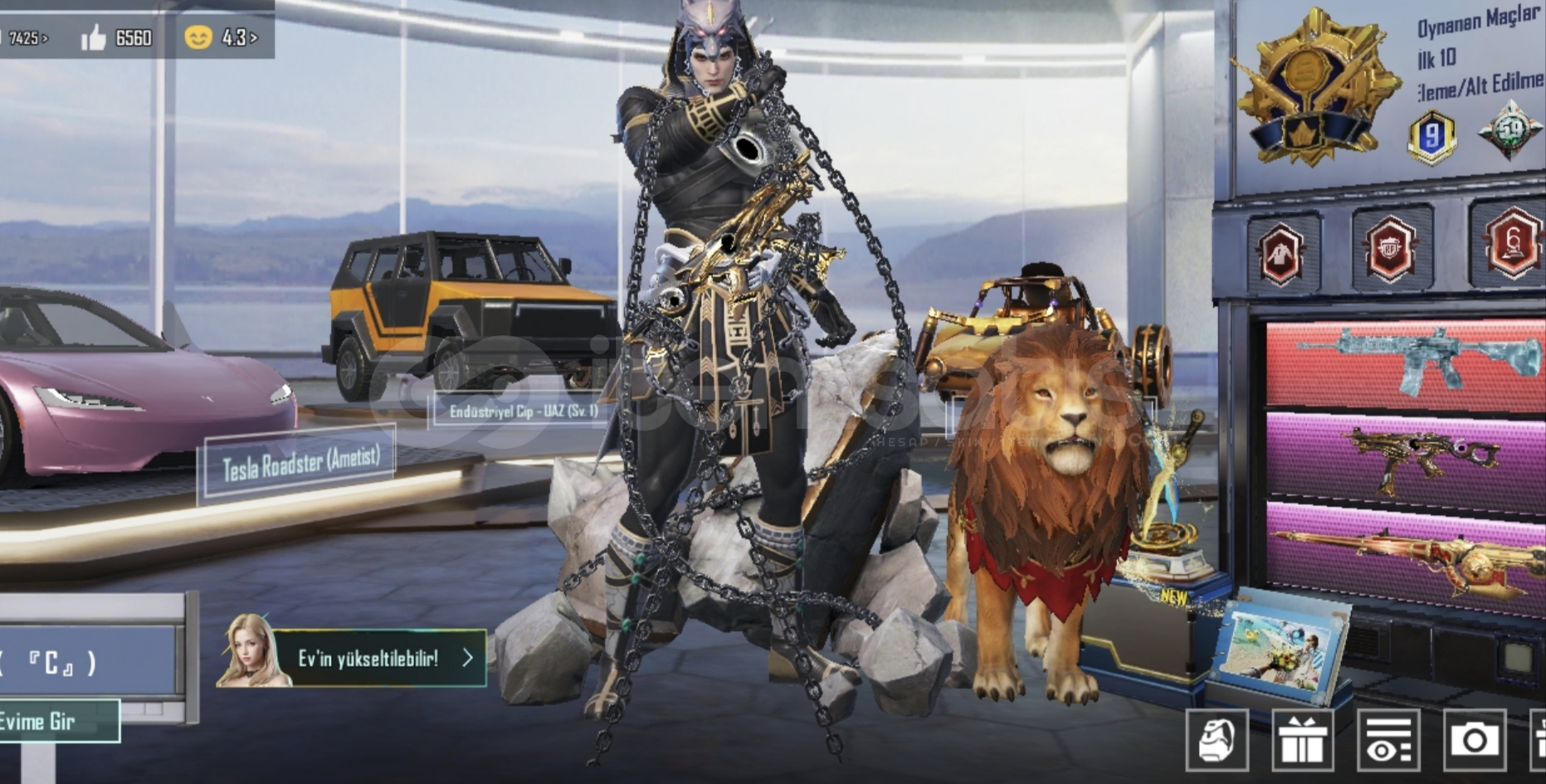 5 TANE X-SUİT TESLA VE BUZ 7 PUBG HESAP  5 TANE X-SUİT TESLA VE BUZ 7 PUBG HESAP