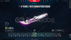 5 years beta remastered bıcaklı valorant hesabı